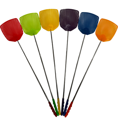 Bug & Fly Swatter – Retractable Extra Long Extendable Handle 6 Pack Fly Swatters – Indoor/Outdoor – Pest Control flyswatter
