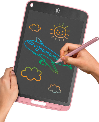10.5 Inch LCD Writing Tablet Doodle Board - Colorful Electronic Drawing Pad for Kids Ages 3-8 - Perfect Travel Gift for Boys and Girls