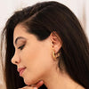 Gold Hoop Earrings For Women | Real Gold Plated | Lightweight Open Hoops | Earrings For Women Trendy | Hypoallergenic | Gift For Her