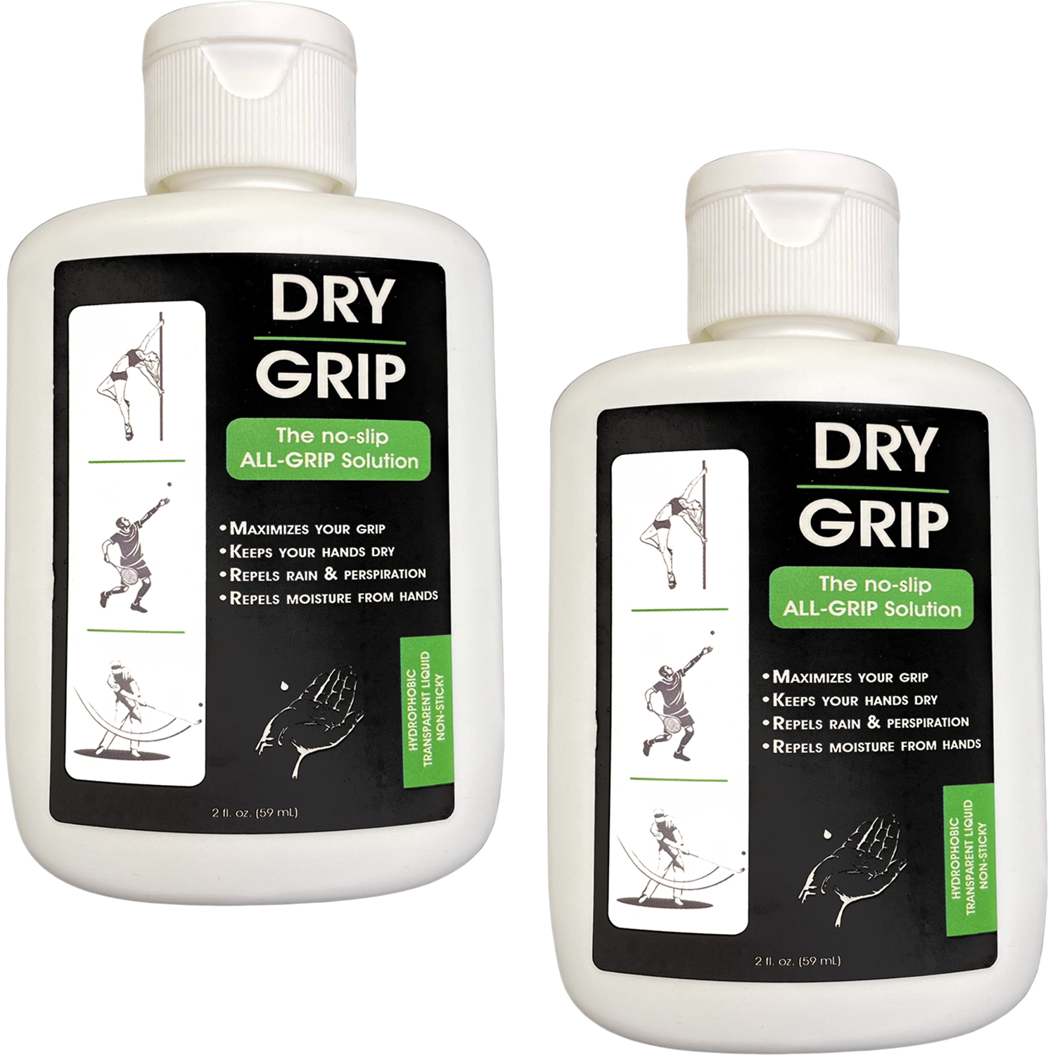 Dry Grip Pole Grip Solution - Transparent, Non Sticky, Anti-Slip Solution - TempleTape.com