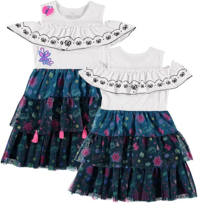 Girls Encanto Mirabel and Isabela Costume Dress- Girls Encanto Dress Sizes XS-XL - TempleTape.com