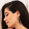 Gold Hoop Earrings For Women | Real Gold Plated | Lightweight Open Hoops | Earrings For Women Trendy | Hypoallergenic | Gift For Her - TempleTape.com