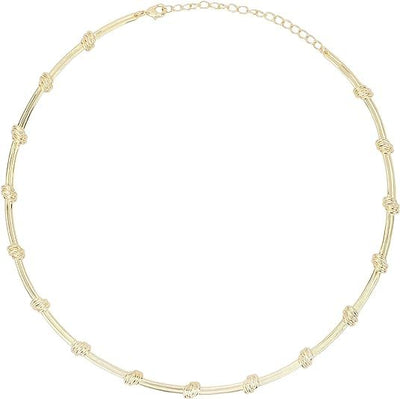 Gold Necklace For Women | Choker Necklace | 18K Gold Plated | Non Tarnish & Waterproof | Hypoallergenic | Gift For Her | Additional 3” Extender Included - TempleTape.com
