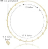 Gold Necklace For Women | Choker Necklace | 18K Gold Plated | Non Tarnish & Waterproof | Hypoallergenic | Gift For Her | Additional 3” Extender Included - TempleTape.com