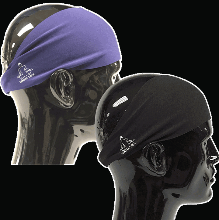 Headbands for Men and Women - Mens Sweatband & Sports Headband Moisture Wicking Workout Sweatbands for Running, Cross Training, Yoga and Bike Helmet Friendly - TempleTape.com, Sweatband, Workout, Moisture wicking