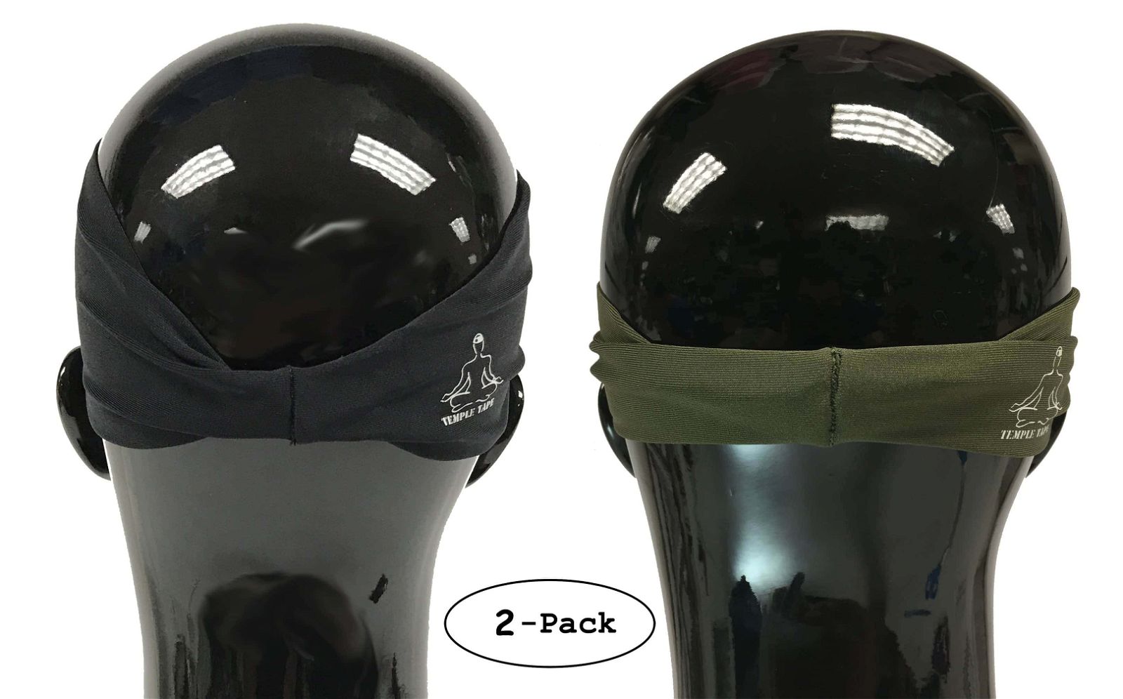 Headbands for Men and Women - Mens Sweatband & Sports Headband Moisture Wicking Workout Sweatbands for Running, Cross Training, Yoga and Bike Helmet Friendly - TempleTape.com