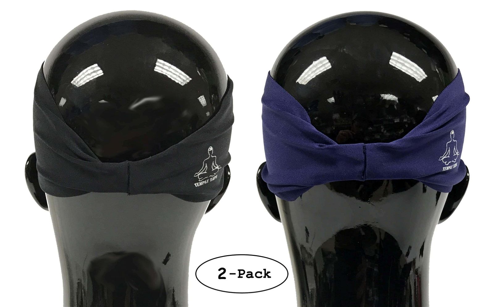 Headbands for Men and Women - Mens Sweatband & Sports Headband Moisture Wicking Workout Sweatbands for Running, Cross Training, Yoga and Bike Helmet Friendly - TempleTape.com