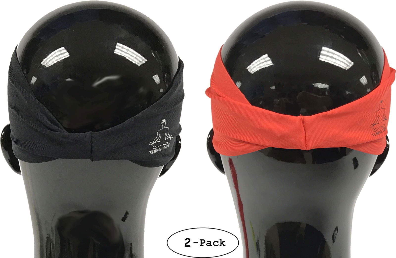 Headbands for Men and Women - Mens Sweatband & Sports Headband Moisture Wicking Workout Sweatbands for Running, Cross Training, Yoga and Bike Helmet Friendly - TempleTape.com