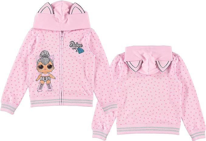 L.O.L. Surprise Girls Hoodie Kitty Queen Girls Cosplay Zip Up Sweatshirt
