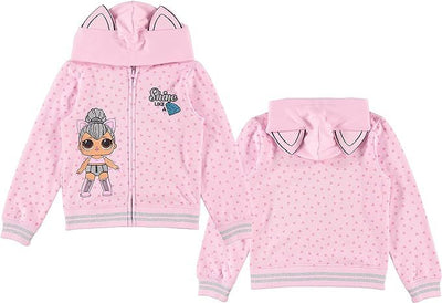 L.O.L. Surprise! Girls Hoodie - Kitty Queen Girls Cosplay Zip up Sweatshirt - TempleTape.com