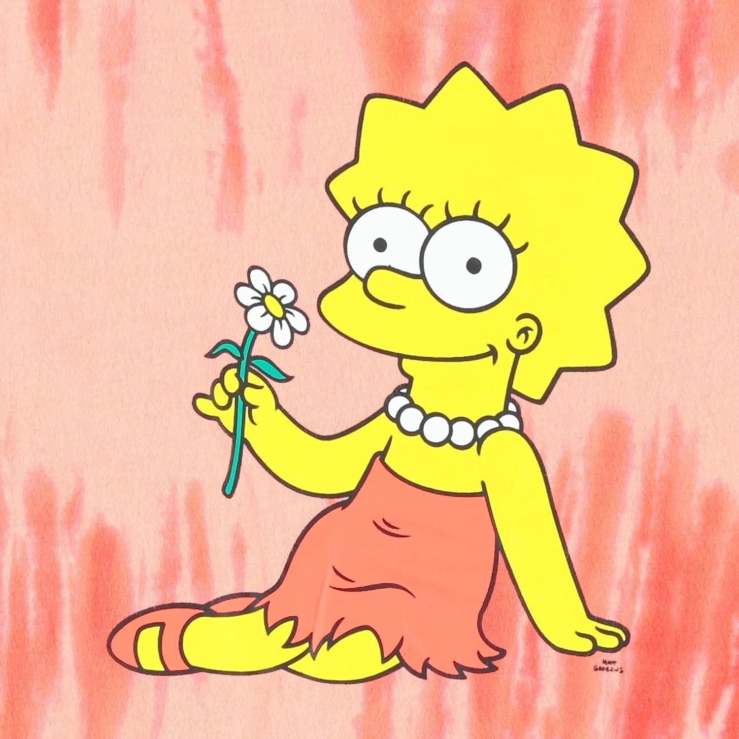 Mighty Fine Junior Girls Lisa Simpson T-Shirt and Capri Pants - Ultra Soft, Stylish Set - TempleTape.com