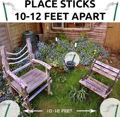 Mosquito Repellent Sticks Extra-Thick - Outdoor Use Reaches Up to 10-12 feet - Each Stick Burns for Hours - TempleTape.com