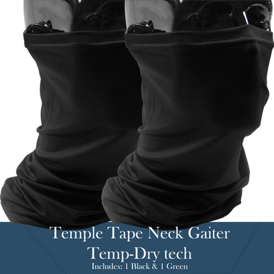 TEMPLE TAPE PERFORMANCE NECK GAITERS BUNDLE & SAVE - 2 PACKS - TempleTape.com