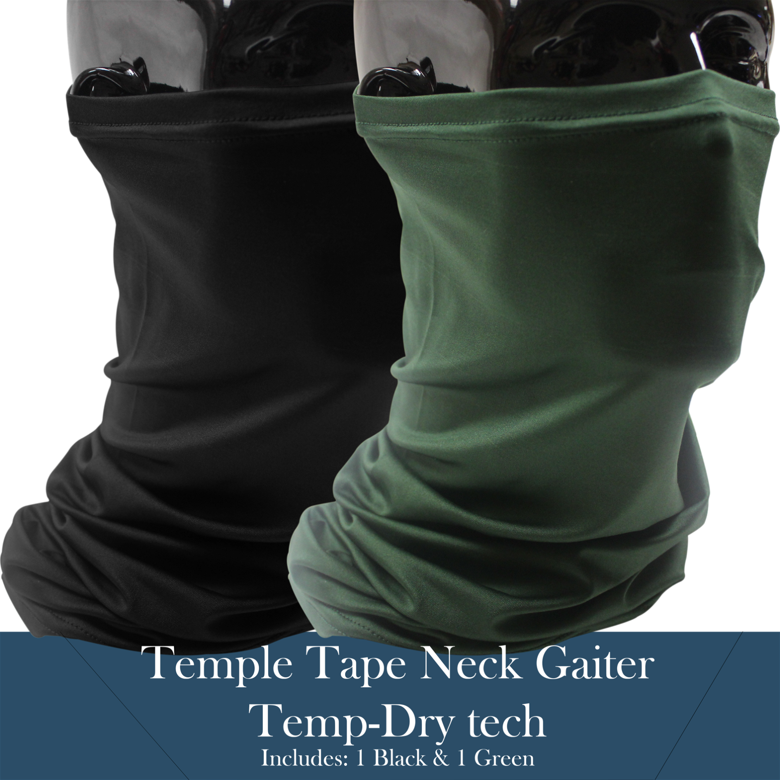 TEMPLE TAPE PERFORMANCE NECK GAITERS BUNDLE & SAVE - 2 PACKS - TempleTape.com