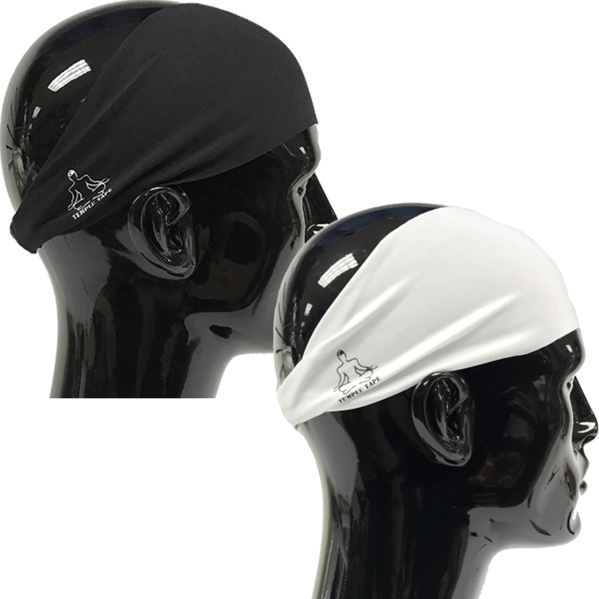 TEMPLE TAPE PERFORMANCE SWEATBANDS - 2 PACK - Color Selection Of Your Choice - TempleTape.com