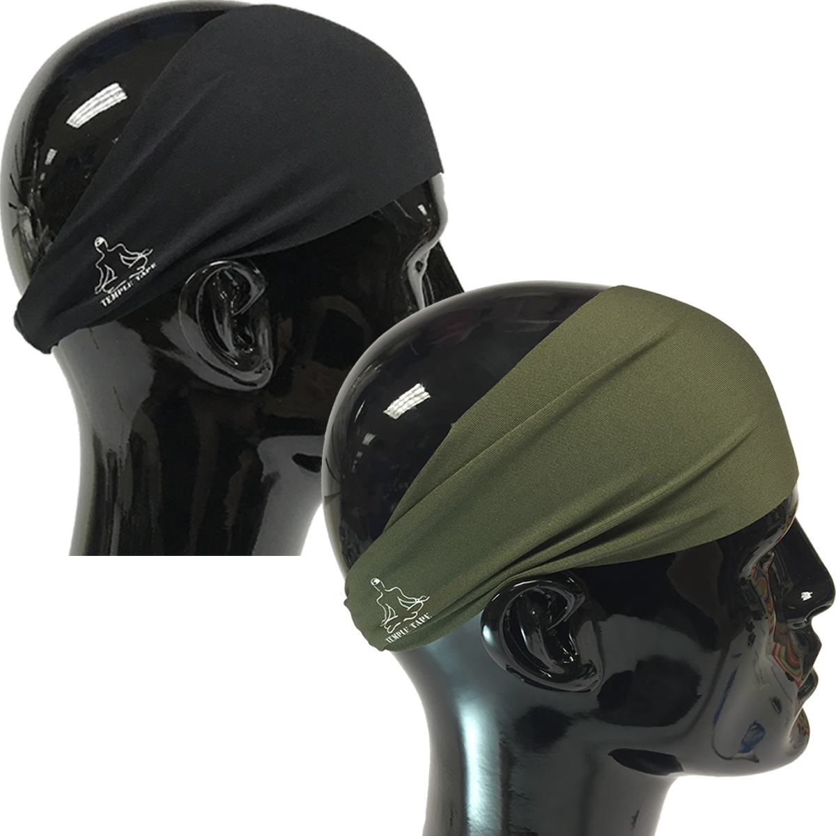 TEMPLE TAPE PERFORMANCE SWEATBANDS - 2 PACK - Color Selection Of Your Choice - TempleTape.com