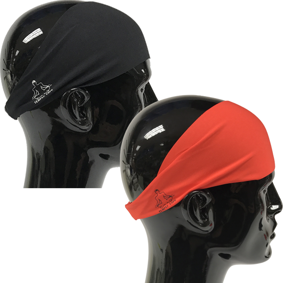 TEMPLE TAPE PERFORMANCE SWEATBANDS - 2 PACK - Color Selection Of Your Choice - TempleTape.com