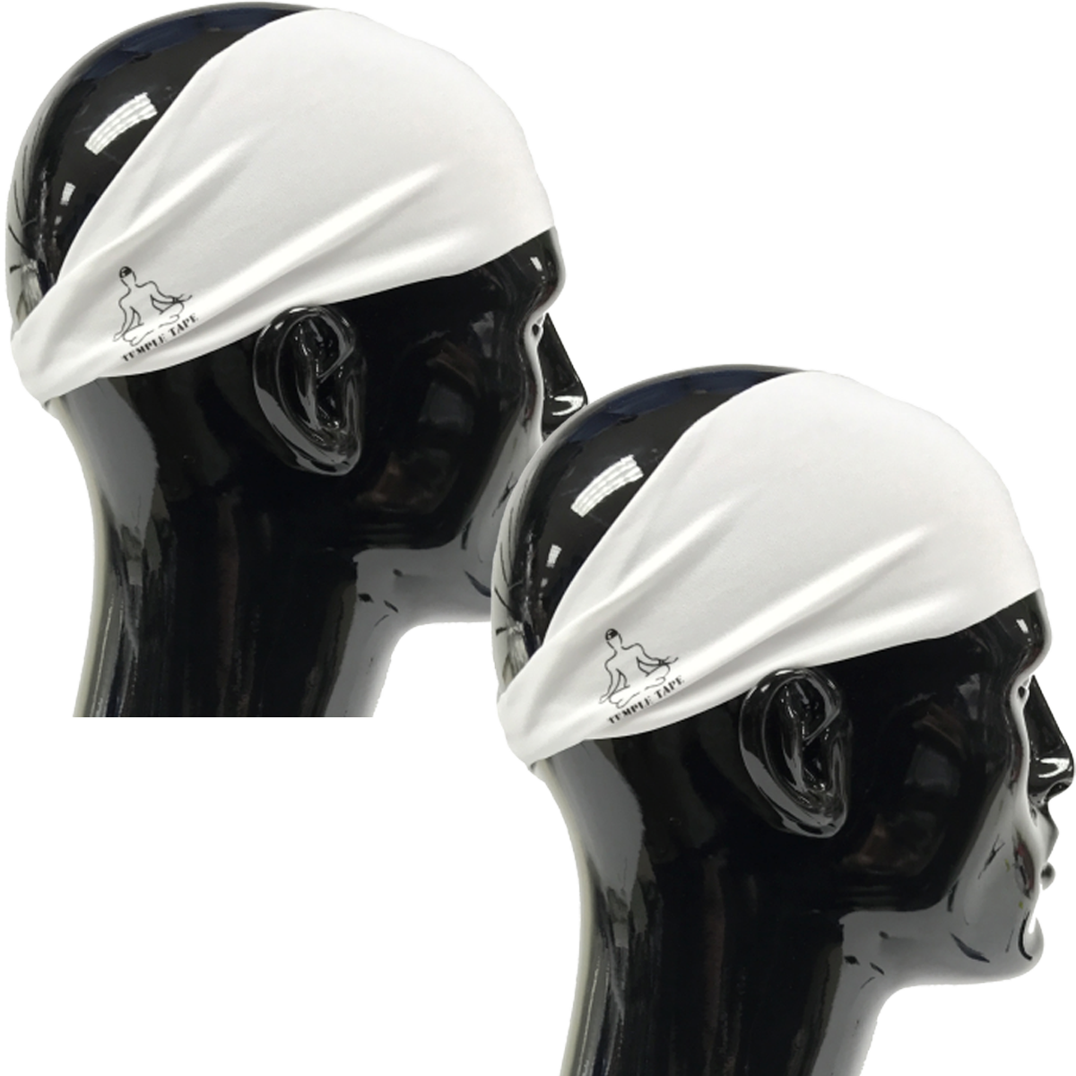 TEMPLE TAPE PERFORMANCE SWEATBANDS - 2 PACK - Color Selection Of Your Choice - TempleTape.com