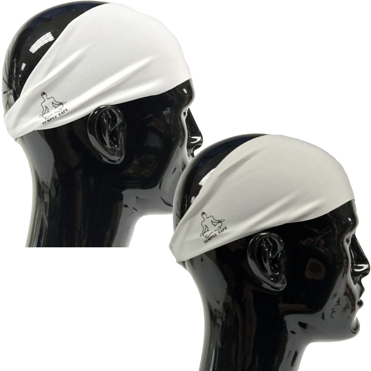 TEMPLE TAPE PERFORMANCE SWEATBANDS - 2 PACK - Color Selection Of Your Choice - TempleTape.com