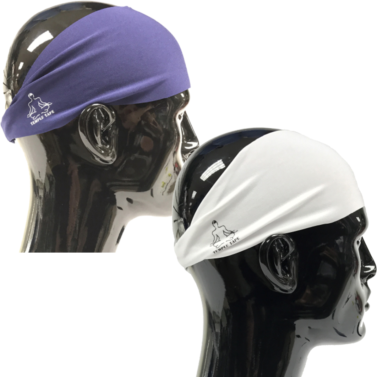 TEMPLE TAPE PERFORMANCE SWEATBANDS - 2 PACK - Color Selection Of Your Choice - TempleTape.com
