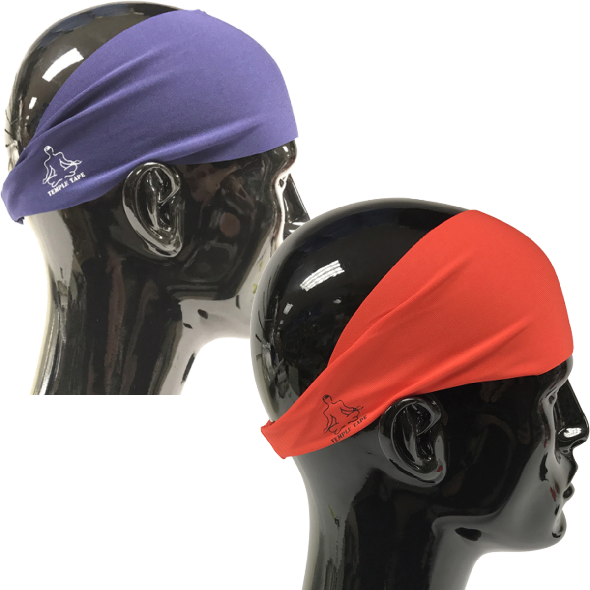 TEMPLE TAPE PERFORMANCE SWEATBANDS - 2 PACK - Color Selection Of Your Choice - TempleTape.com