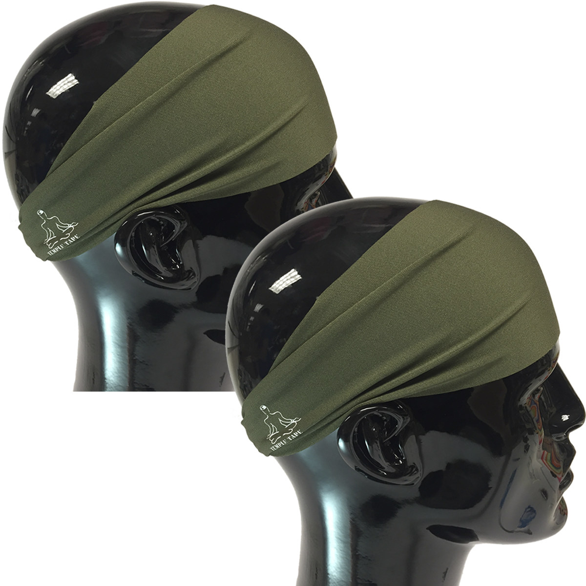 TEMPLE TAPE PERFORMANCE SWEATBANDS - 2 PACK - Color Selection Of Your Choice - TempleTape.com