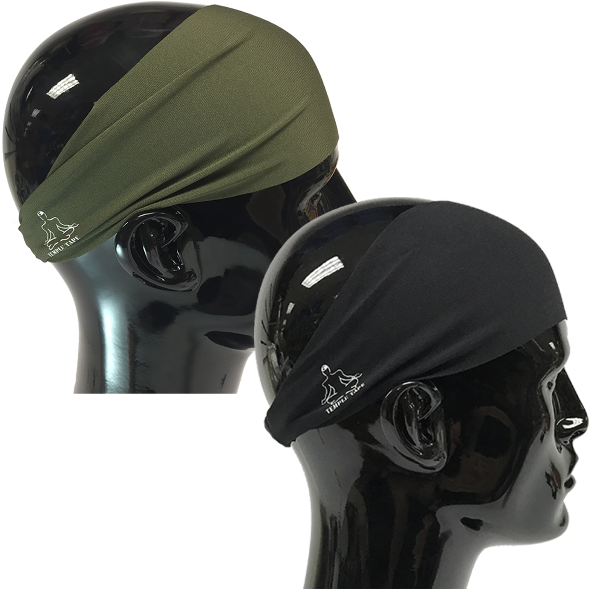 TEMPLE TAPE PERFORMANCE SWEATBANDS - 2 PACK - Color Selection Of Your Choice - TempleTape.com