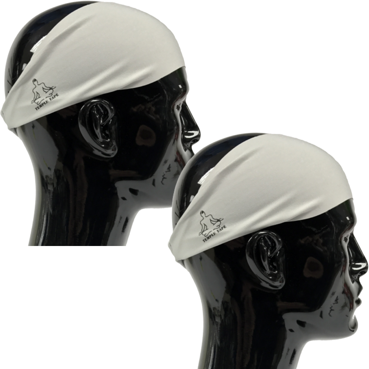 TEMPLE TAPE PERFORMANCE SWEATBANDS - 2 PACK - Color Selection Of Your Choice - TempleTape.com