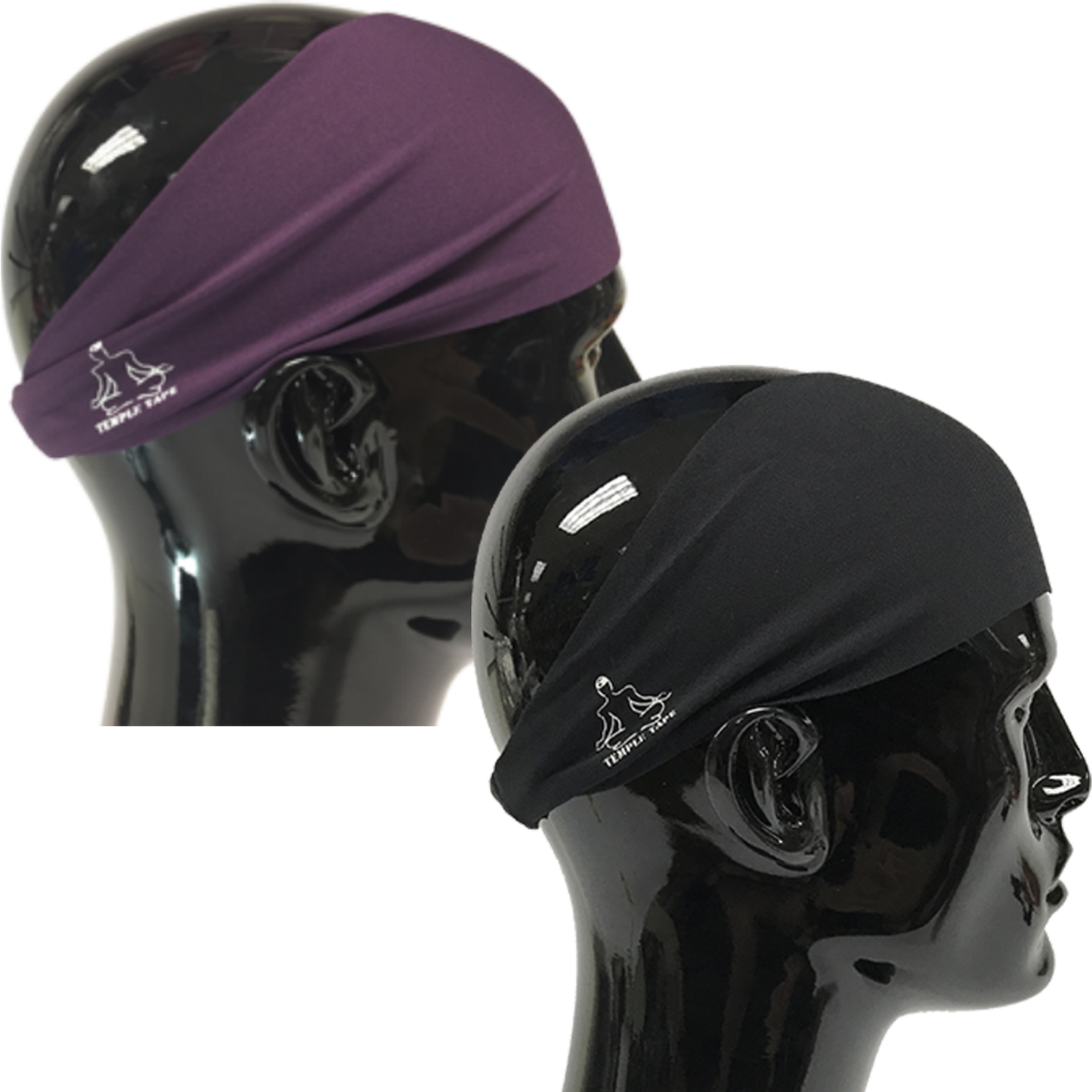 TEMPLE TAPE PERFORMANCE SWEATBANDS - 2 PACK - Color Selection Of Your Choice - TempleTape.com