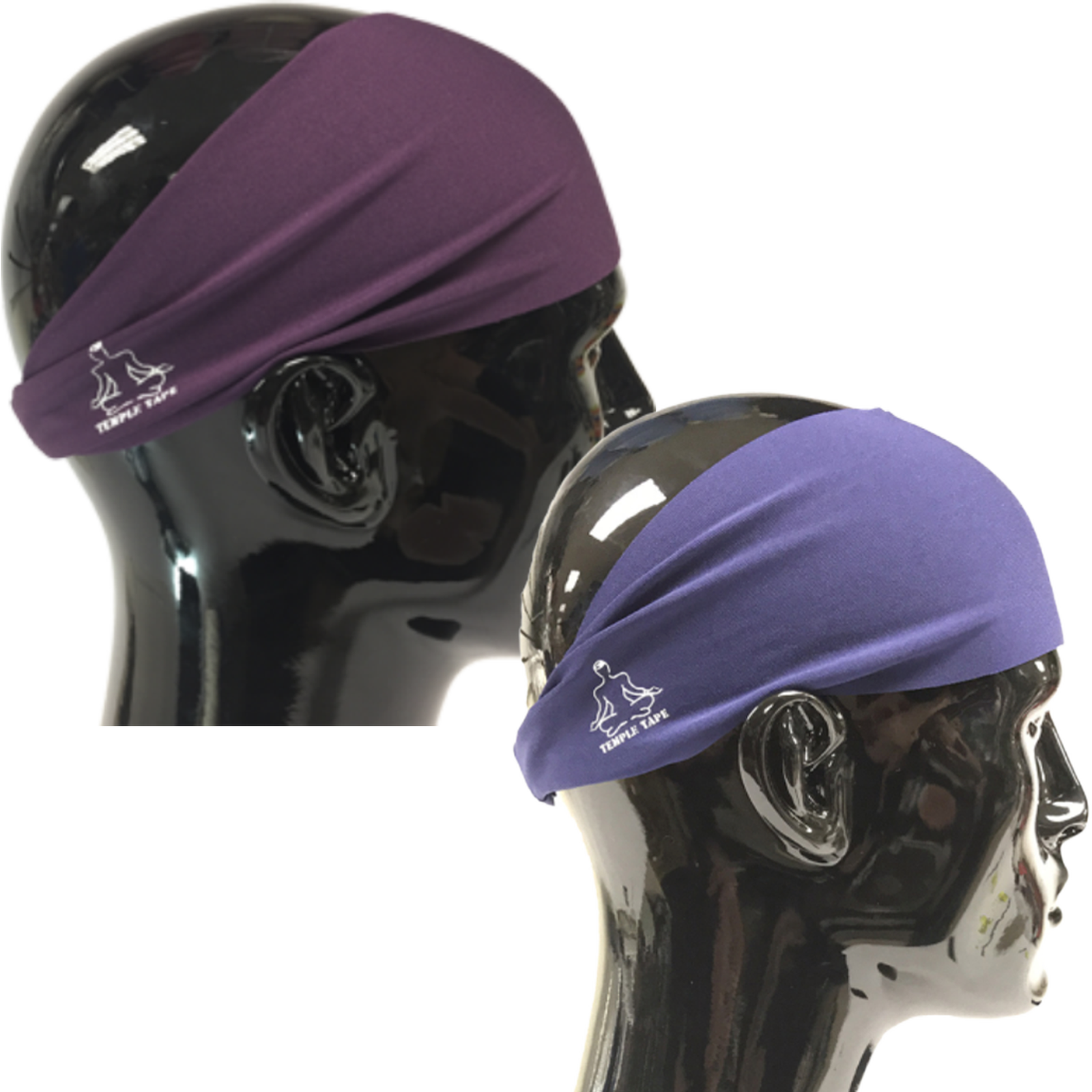 TEMPLE TAPE PERFORMANCE SWEATBANDS - 2 PACK - Color Selection Of Your Choice - TempleTape.com
