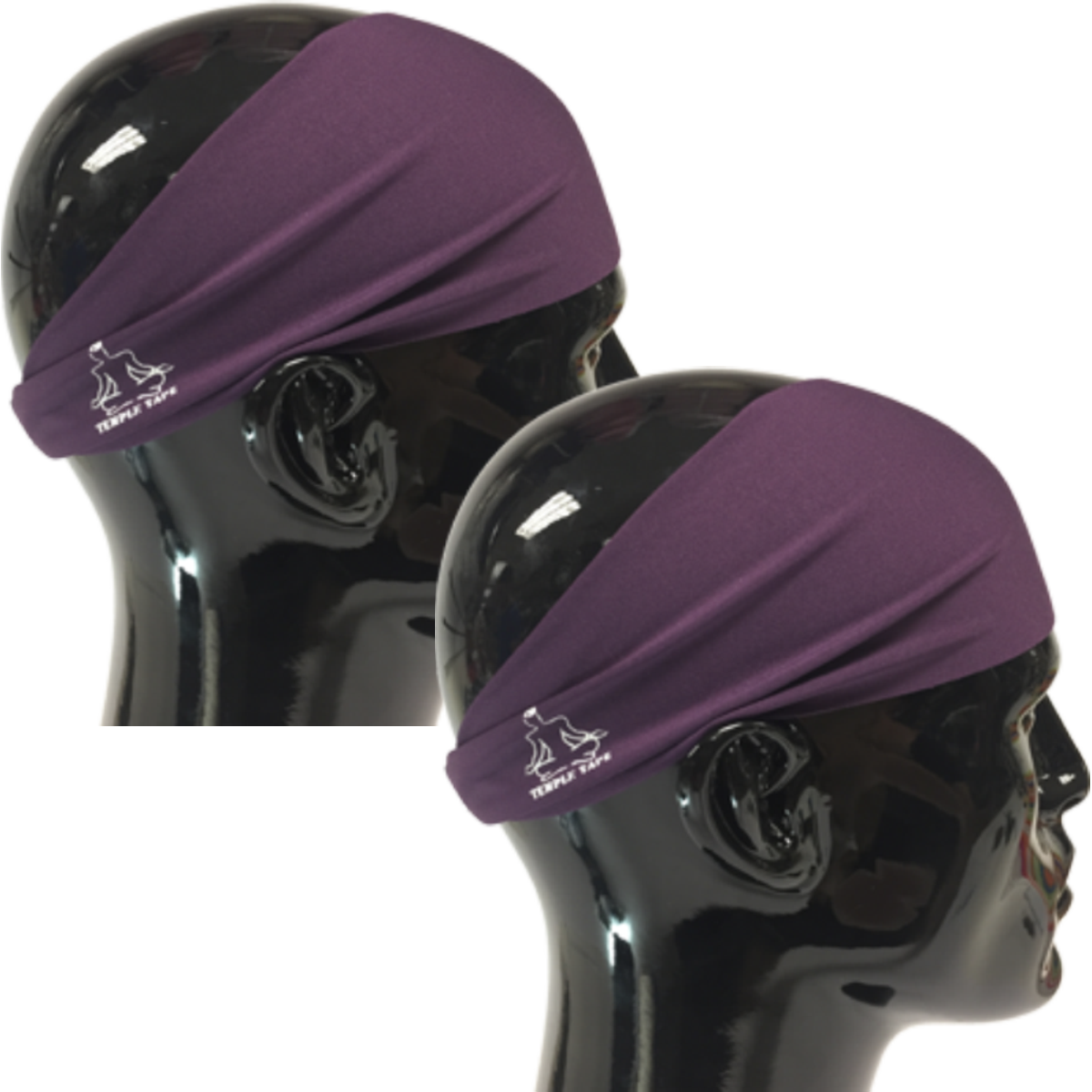 TEMPLE TAPE PERFORMANCE SWEATBANDS - 2 PACK - Color Selection Of Your Choice - TempleTape.com