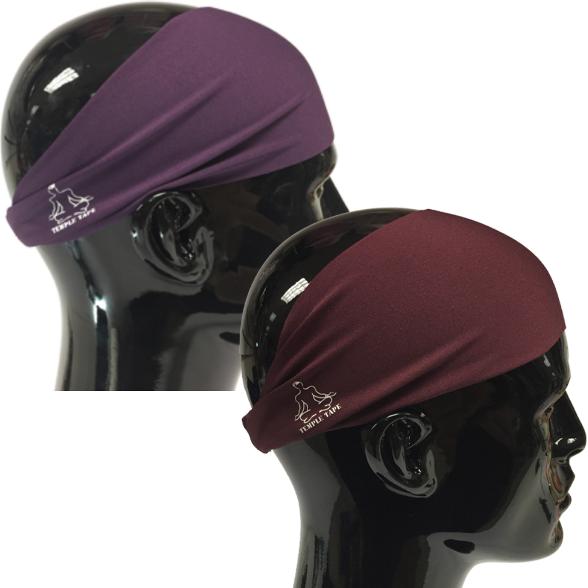 TEMPLE TAPE PERFORMANCE SWEATBANDS - 2 PACK - Color Selection Of Your Choice - TempleTape.com