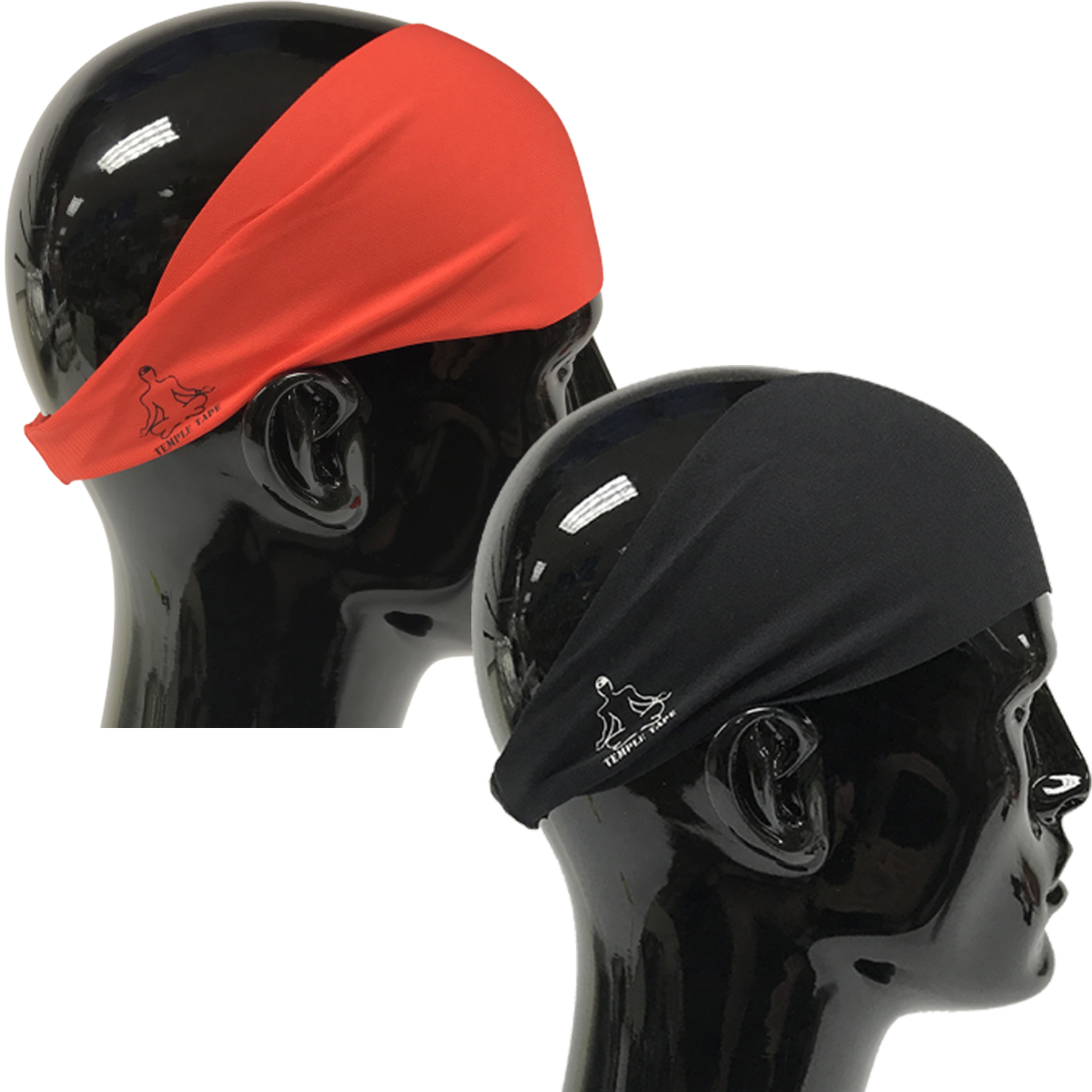 TEMPLE TAPE PERFORMANCE SWEATBANDS - 2 PACK - Color Selection Of Your Choice - TempleTape.com