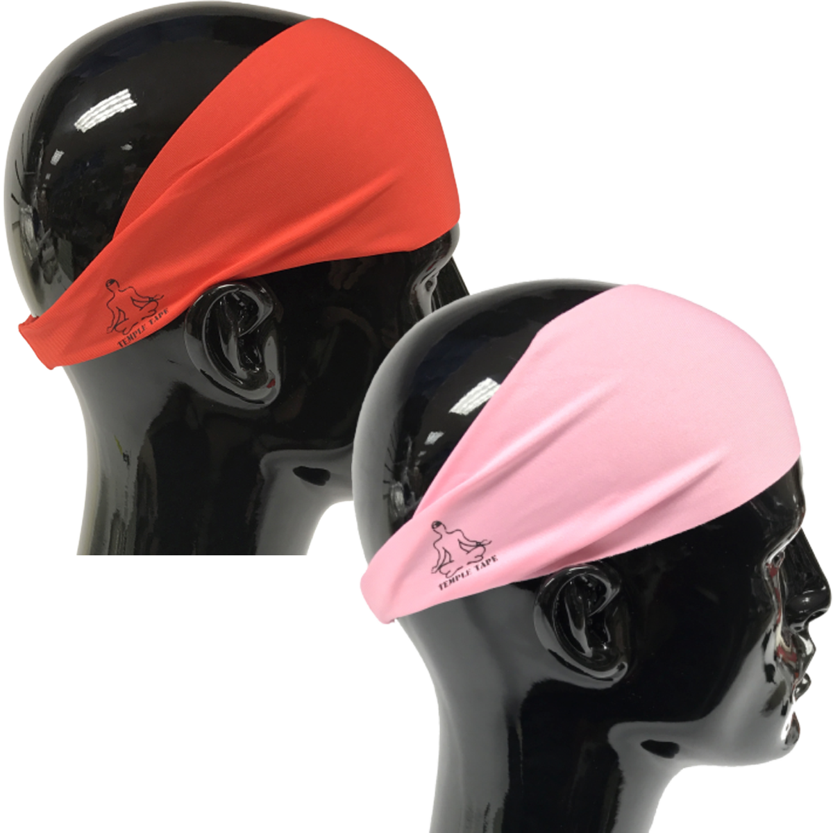 TEMPLE TAPE PERFORMANCE SWEATBANDS - 2 PACK - Color Selection Of Your Choice - TempleTape.com