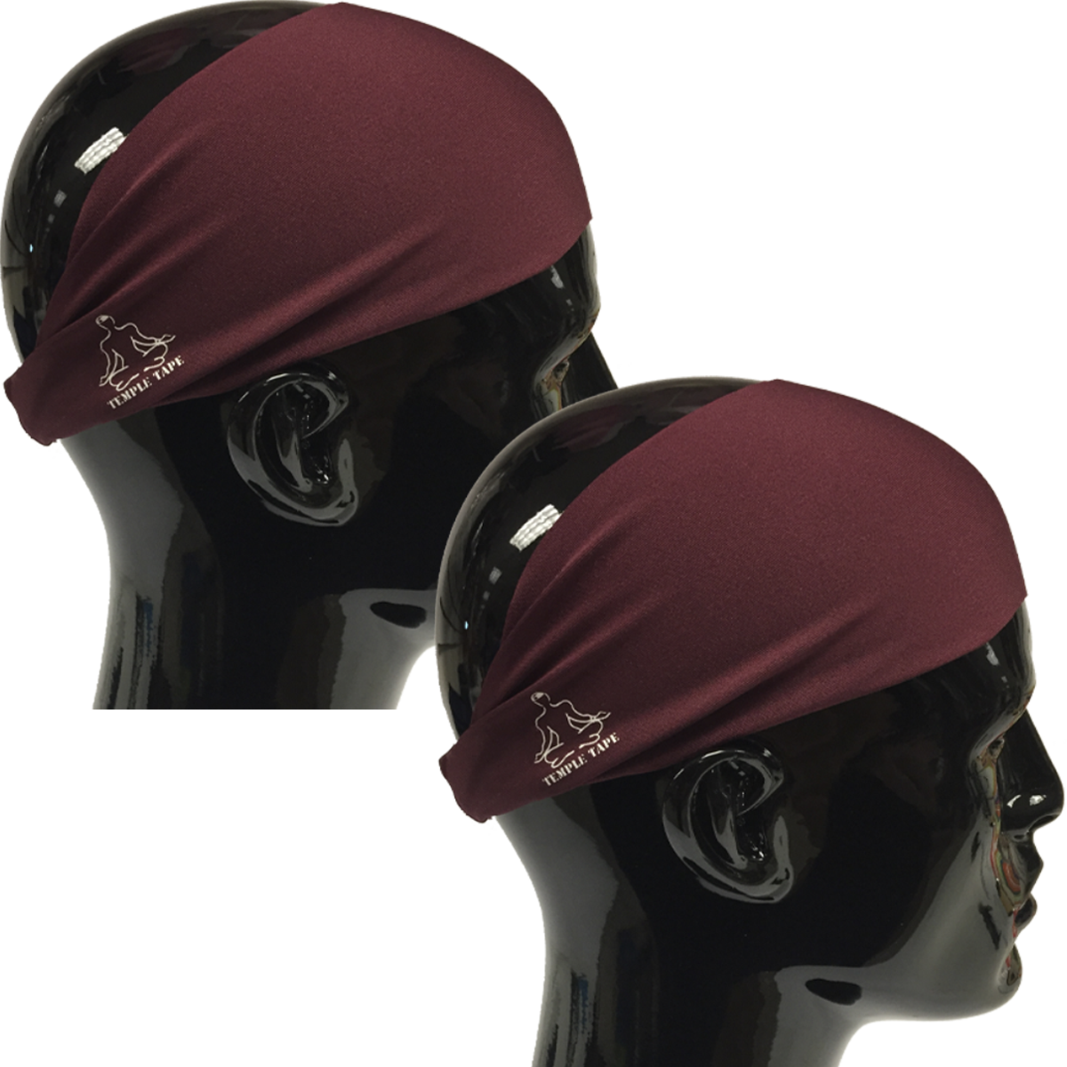 TEMPLE TAPE PERFORMANCE SWEATBANDS - 2 PACK - Color Selection Of Your Choice - TempleTape.com