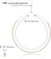Tennis Necklace 18K Gold Plated Sparkling Cubic Zirconia Rhinestones | Choker Necklace | Bridal Wedding Jewelry | Non Tarnish & Waterproof | Hypoallergenic | Gift For Her - TempleTape.com