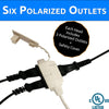 Twin (Double sided) Extension Cord Power Strip 12,18, and 24 Feet - TempleTape.com