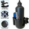 Universal Cup & Phone Holder 2 - in - 1; Mega Strength Adjustable Clamp for Any Stroller, Bike, Walker, Wheel Chair, Car, 360 Degree rotation, fit almost any phone, Large Adjustable Drink Holder For Any Size Cup, Water Bottle, Can - TempleTape.com