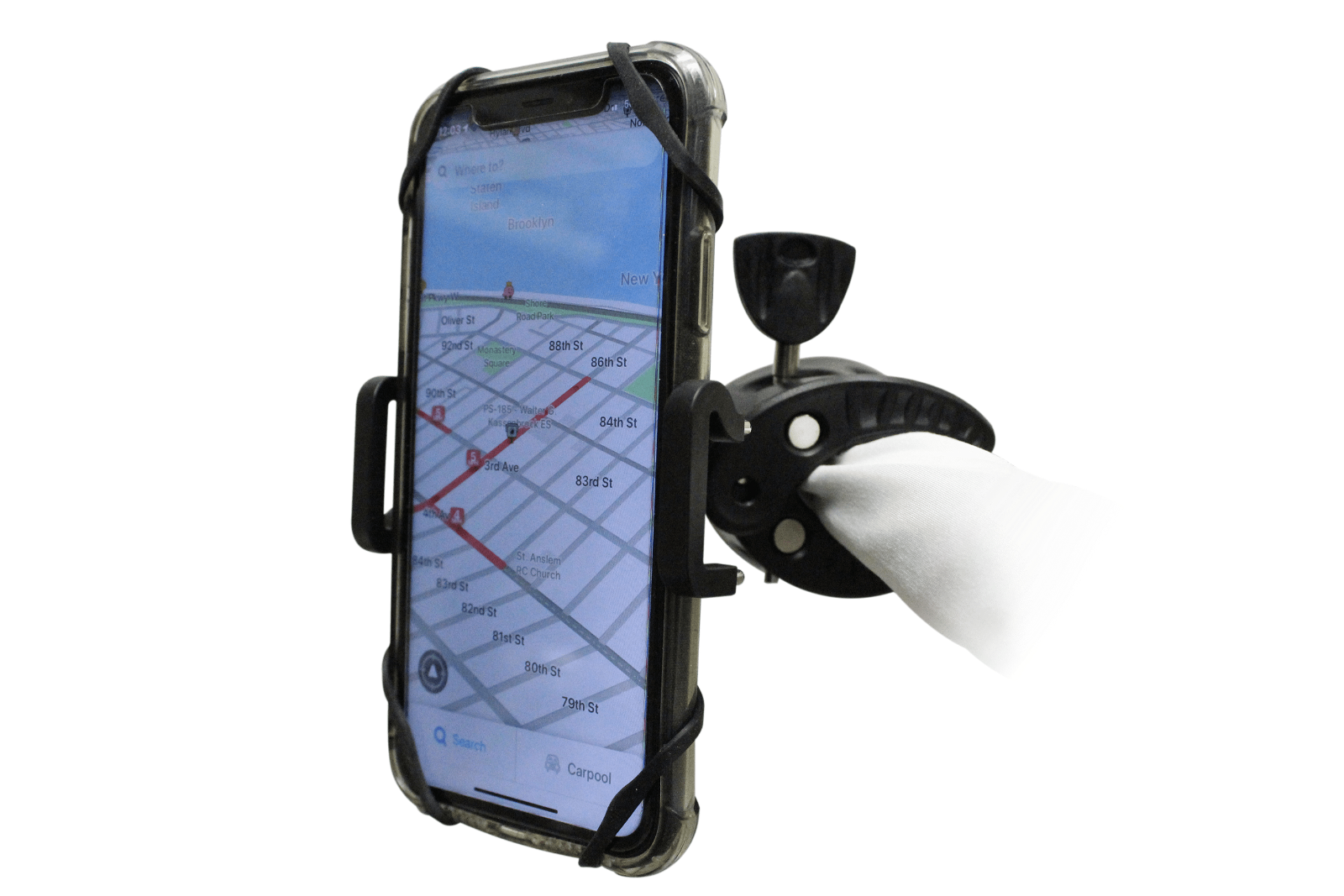 Xtreme Bike Phone Mount - Two-Step Secure-Hold System - TempleTape.com