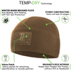 Premium Brushed Fleece Tactical  Watch Cap Warm Beanie - Velcro Patch Beanies