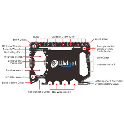 #original_alt_text# - 43-in-1 Multi-purpose survival Multitool - Stocking Stuffers for Men Great Christmas gifts - TempleTape.com