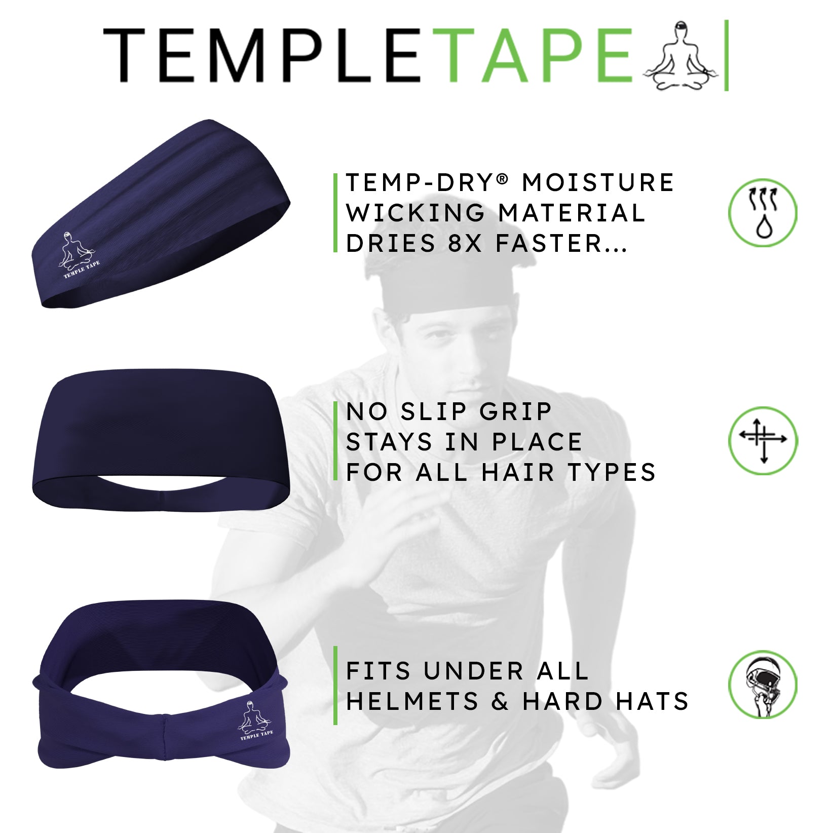 [Personalized] Performance Sweatband with Temp-Dry technology (Add Leaderboard or Nickname)