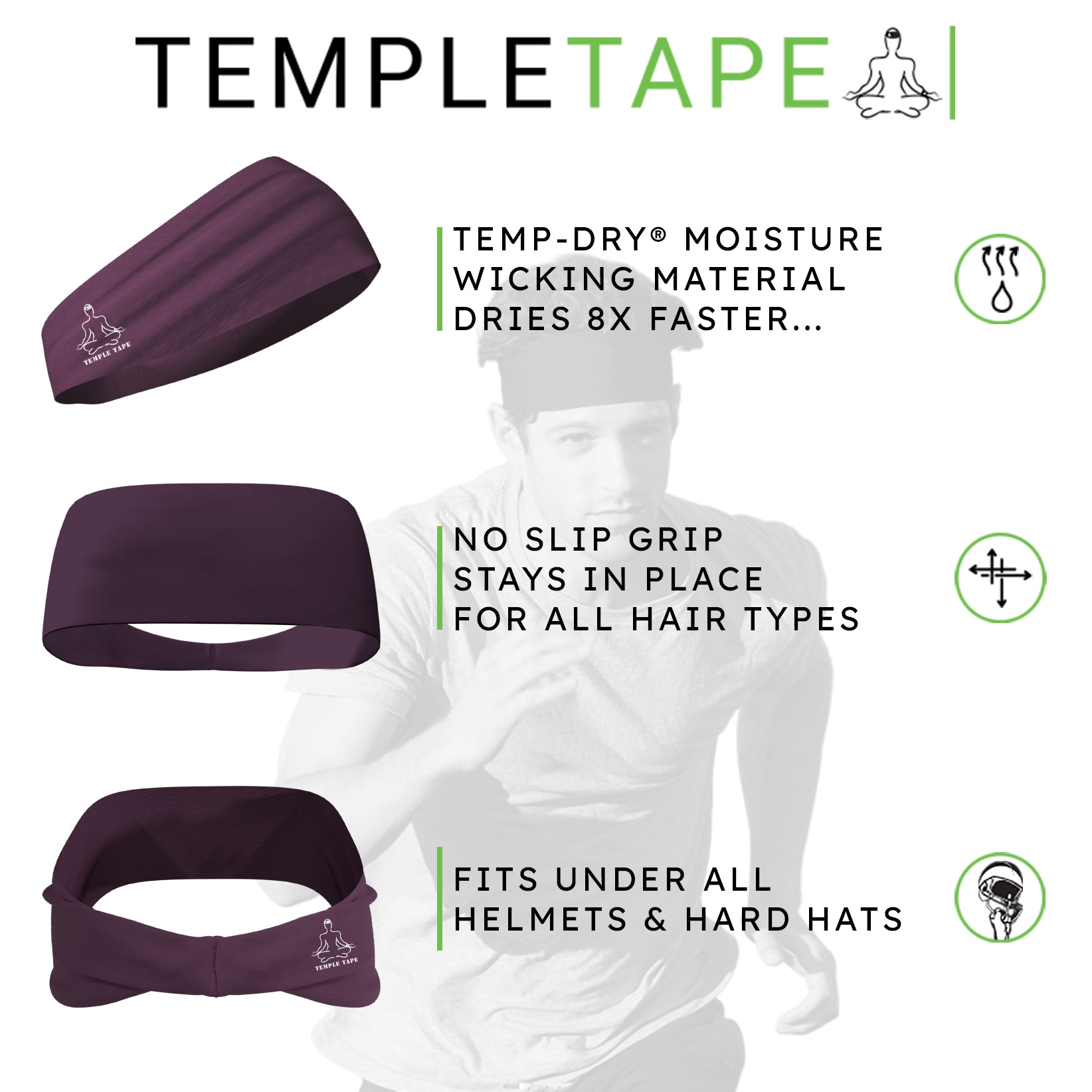 [Personalized] Performance Sweatband with Temp-Dry technology (Add Leaderboard or Nickname)