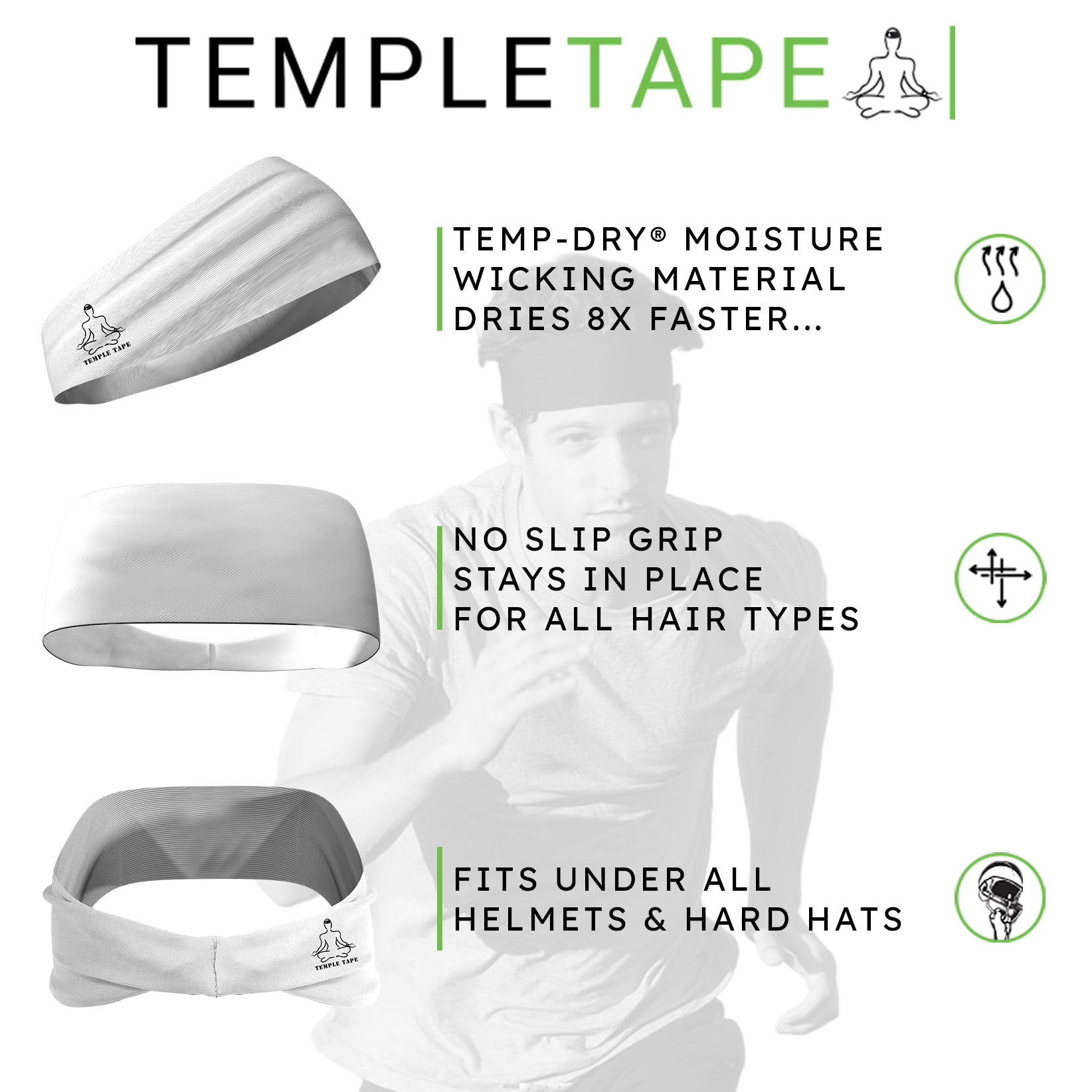 [Personalized] Performance Sweatband with Temp-Dry technology (Add Leaderboard or Nickname)