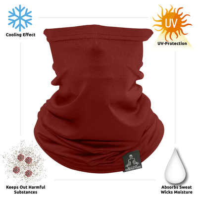 Neck Gaiter-  Lightweight Breathable Cooling Unisex, Multi-Use Face Mask; Running & UV Protection