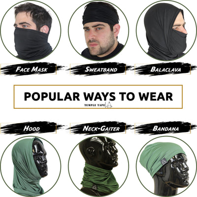 Neck Gaiter-  Lightweight Breathable Cooling Unisex, Multi-Use Face Mask; Running & UV Protection