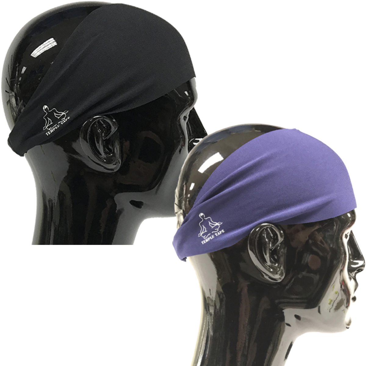 TEMPLE TAPE PERFORMANCE SWEATBANDS - 2 PACK - Color Selection Of Your Choice
