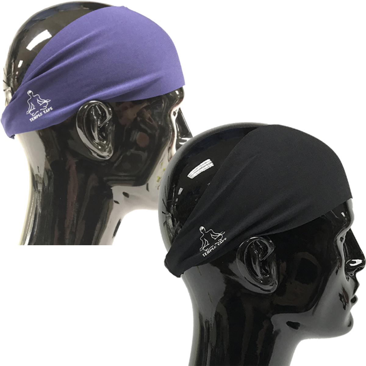 TEMPLE TAPE PERFORMANCE SWEATBANDS - 2 PACK - Color Selection Of Your Choice