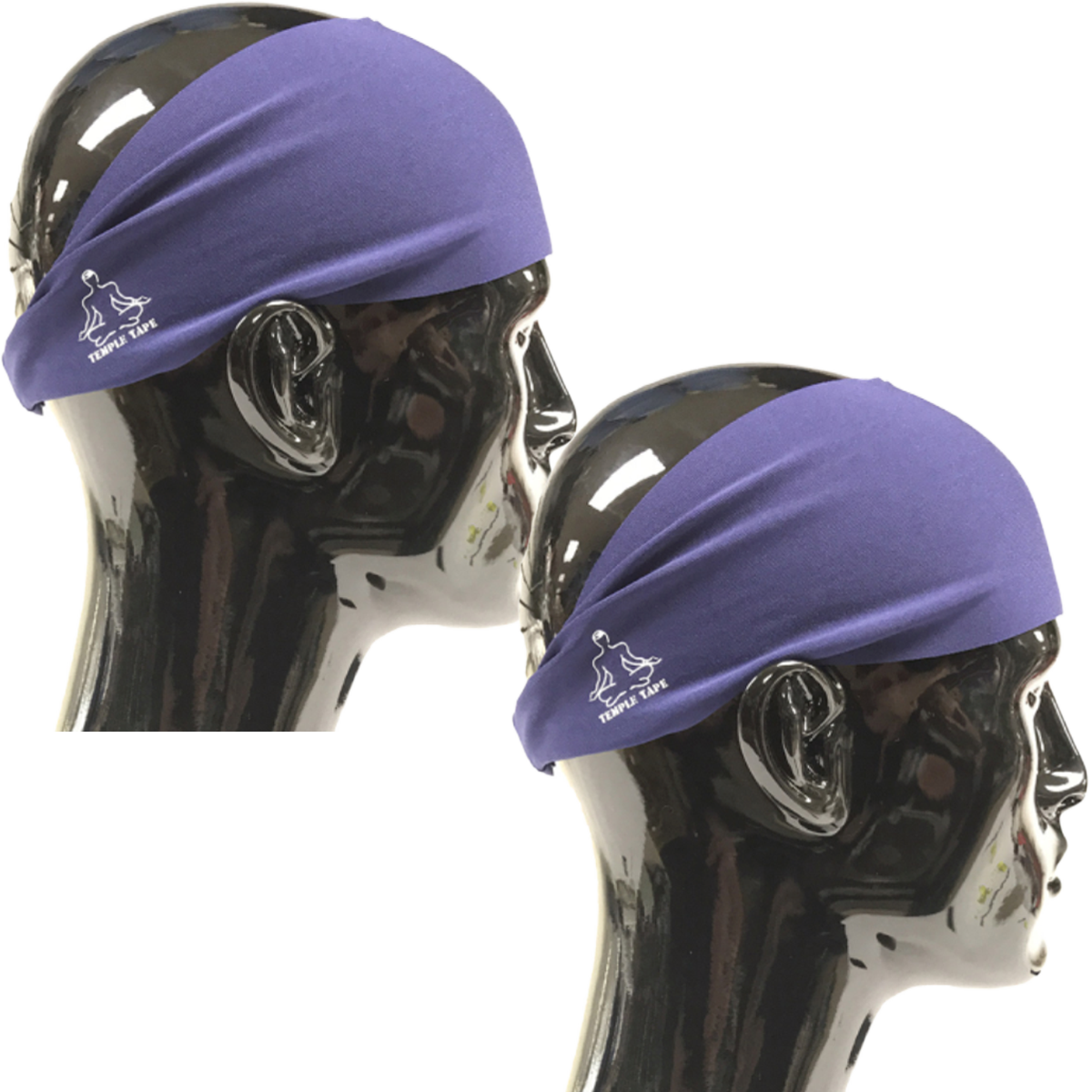 TEMPLE TAPE PERFORMANCE SWEATBANDS - 2 PACK - Color Selection Of Your Choice