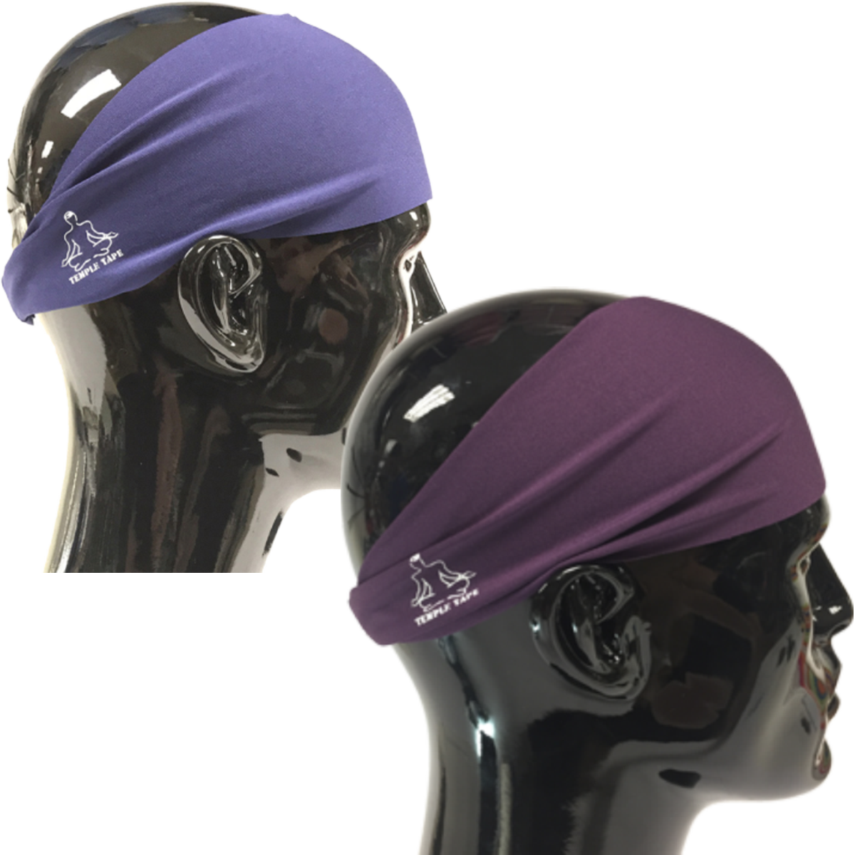 TEMPLE TAPE PERFORMANCE SWEATBANDS - 2 PACK - Color Selection Of Your Choice